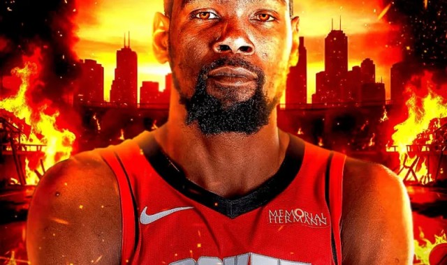 火力全开！杜兰特近3战场均砍下33.7分，三分球命中率50%